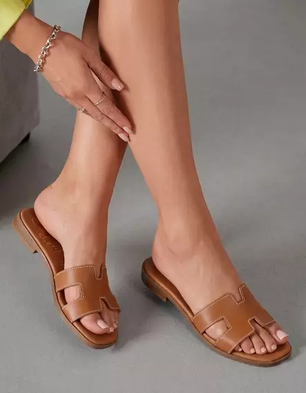 OH! MY SANDALS ROBLE brown - Pistokkaat-Naisten - 5810-16690 - 2