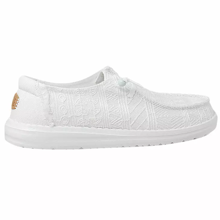 HEY DUDE WENDY CROCHET LACE white - HEY DUDE- Naisten - 43112-100 - 1