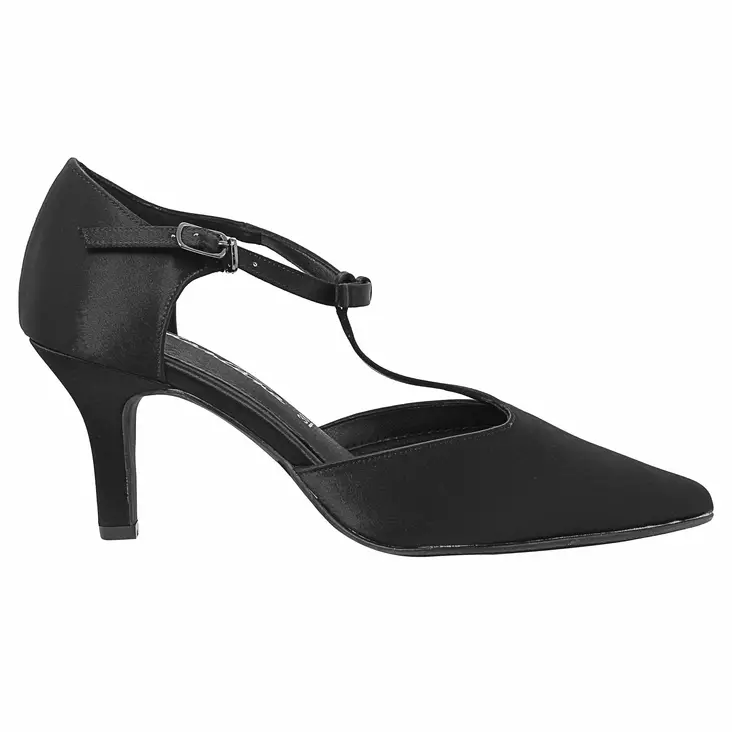 CHANTANA SATIN black - Avokkaat ja korkokengät - 93-648-72-610 - 1