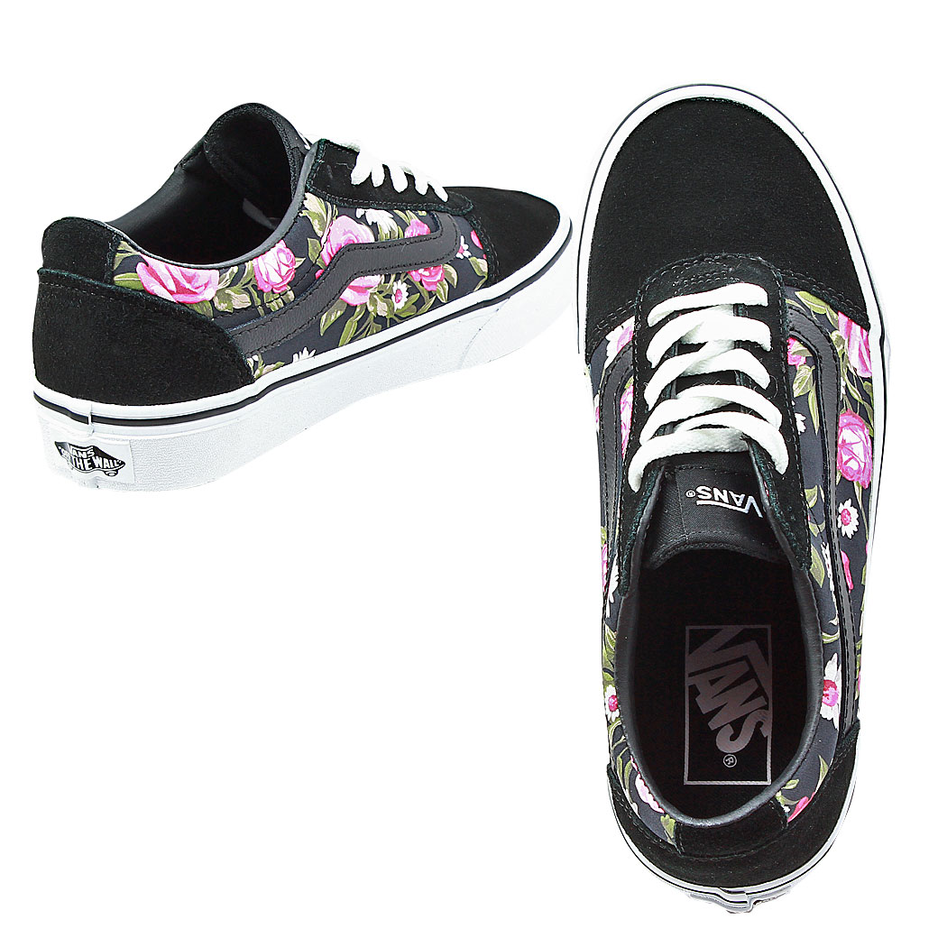 vans ward roses black