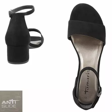 TAMARIS_ANTI_SLIDEmusta_juhlasandaalit - Sandaalit-Naisten - 1-28201-42-001 - 2