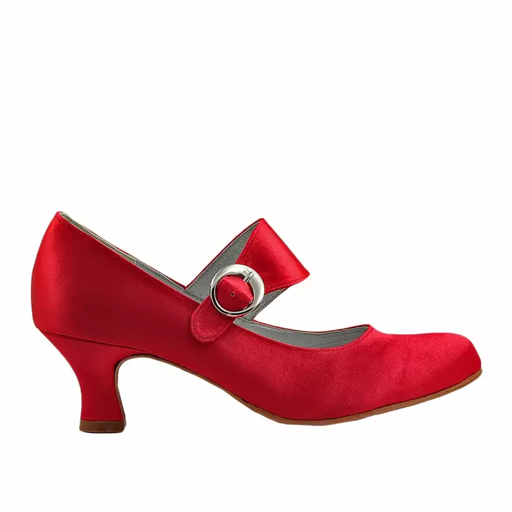 CHANTANA red satin - Avokkaat ja korkokengät - 0193-20722-75-111 - 1
