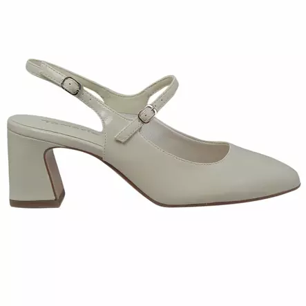 TAMARIS ivory patent - Avokkaat ja korkokengät - 1-29601-46-432 - 1