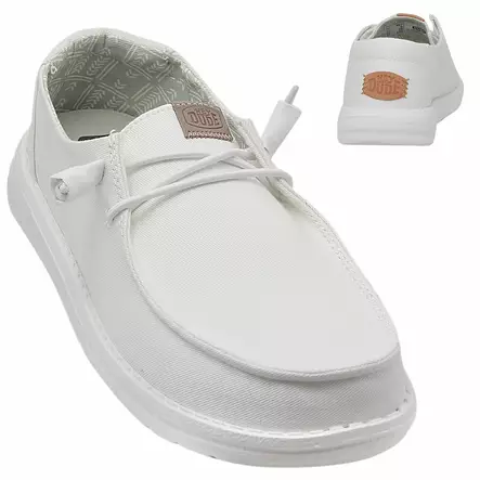 HEY DUDE WENDY CANVAS white - HEY DUDE- Naisten - 40902-100-A - 2