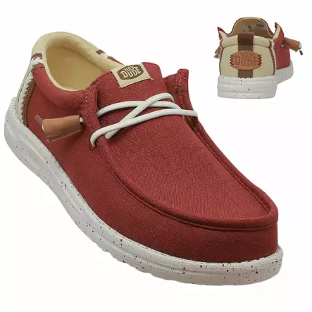 HEY DUDE WALLY SUMMER LINEN red/multi - HEY DUDE-Miesten - 43086-7BI - 2