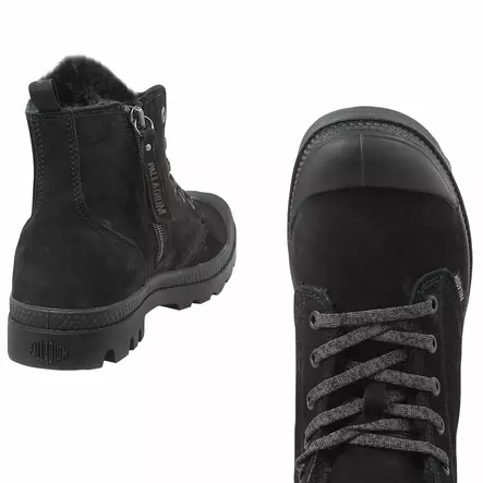 PALLADIUM PAMPA HI ZIP musta - Nilkkurit-Naisten - 95982-010-M - 2